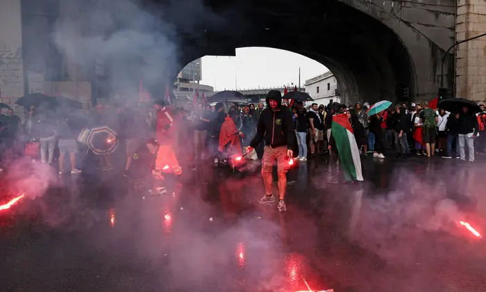 Фото массовых протестов в Италии
