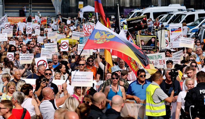 Протесты против помощи Украине в Германии