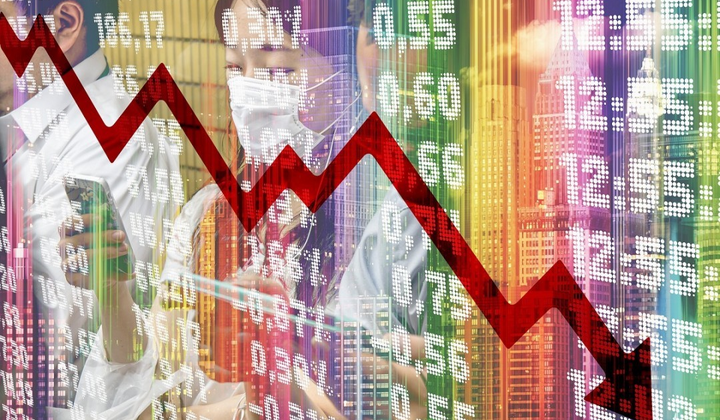 Графік падіння ВВП України