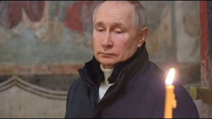 Путин во время войны на Украину