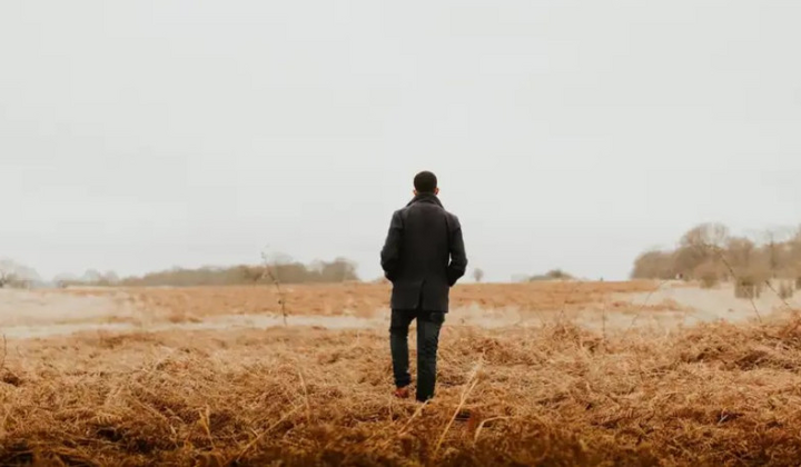 Здалеку виднеется одинокість