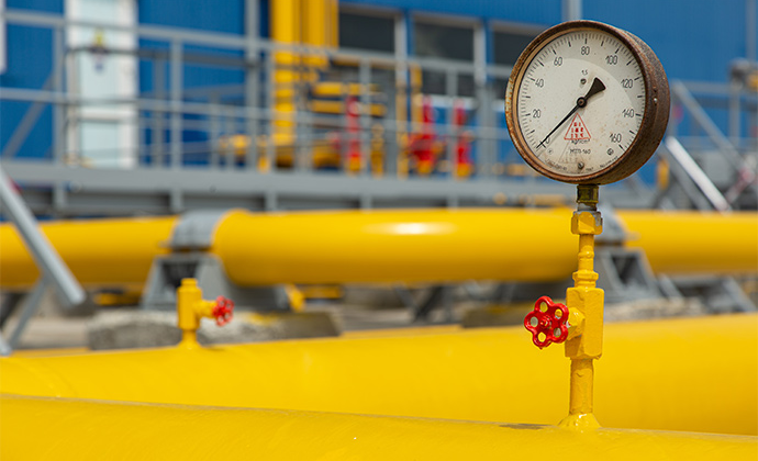 Постачання газу з Росії в Європу