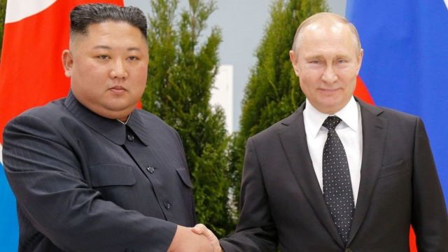 Путін з Кім Чен Ином