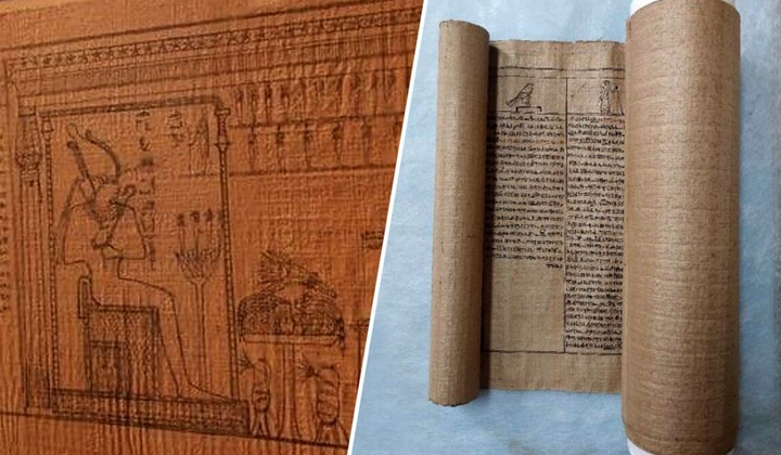 Книга с написями древнего Египта.