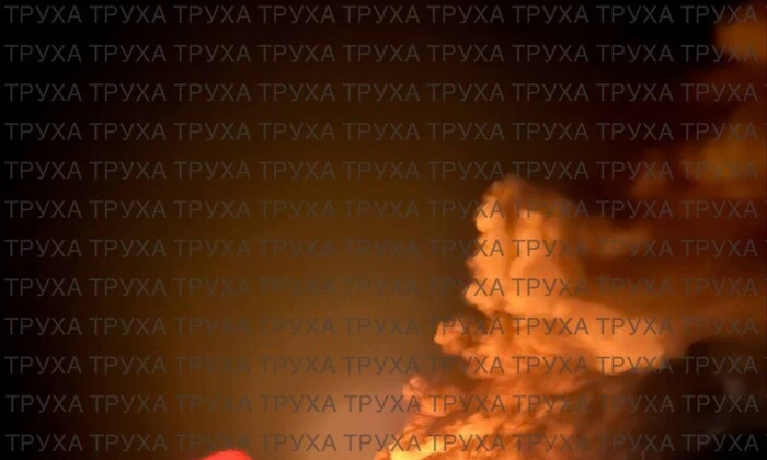 Пожежа в Сумах під час атаки Росії