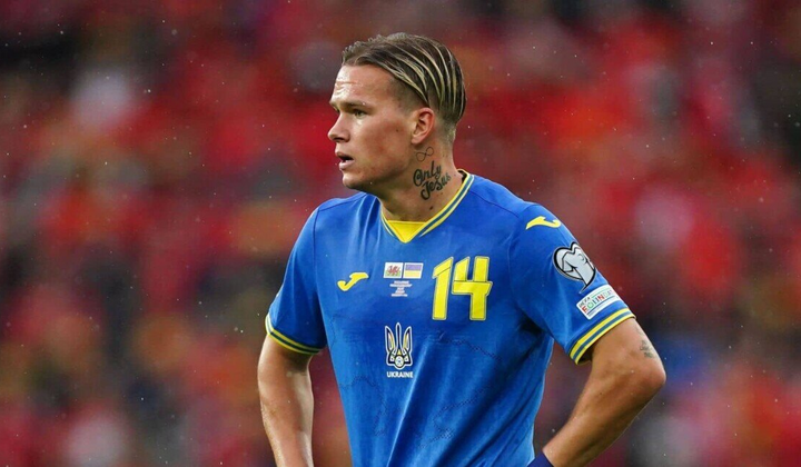 Українські футболісти під час гри