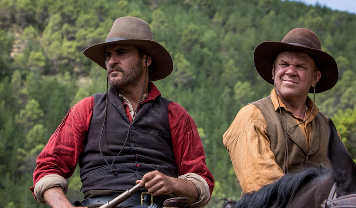 Сцена з вестерну з ковбоєм і конем