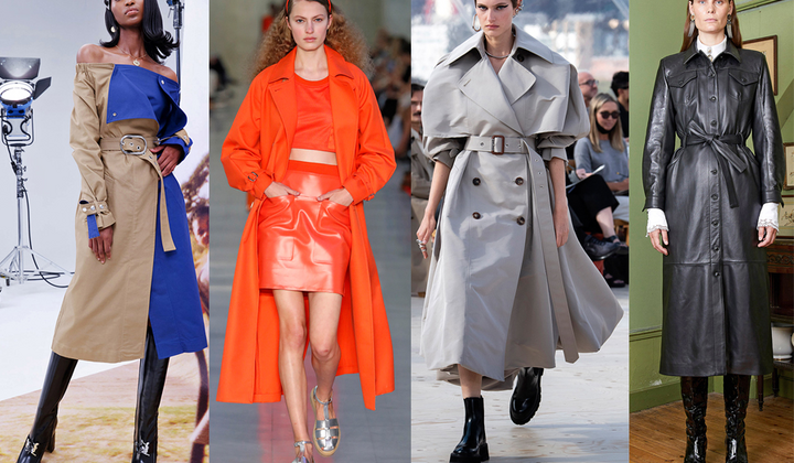 Одежда с тренчем разных цветов