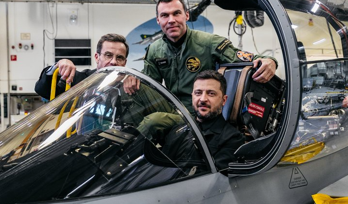 Зеленський у винищувачі JAS 39 Gripen