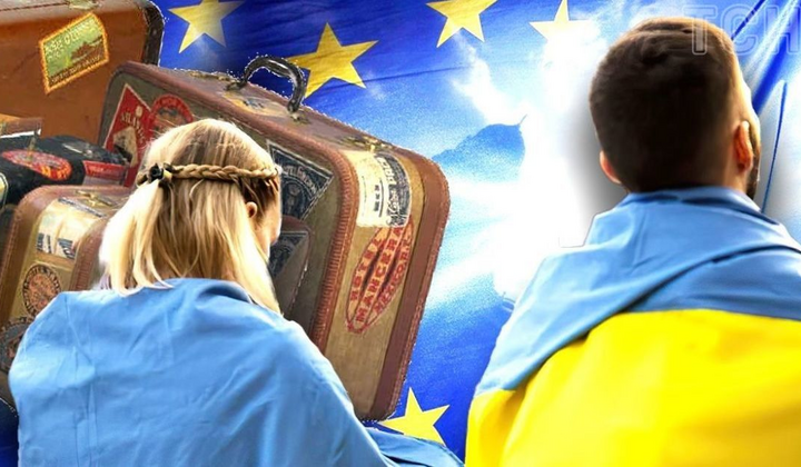 Количество украинцев в ЕС