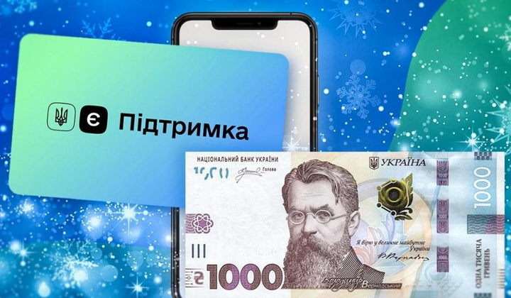 Зимняя поддержка 1000 грн