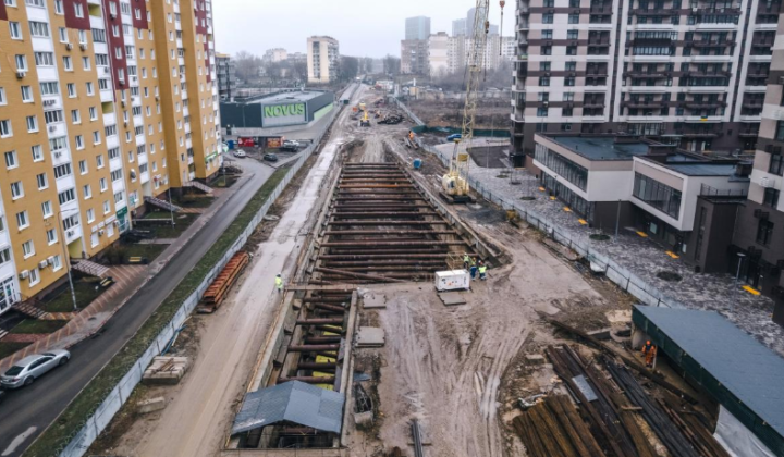 Строительство метро на Виноградар