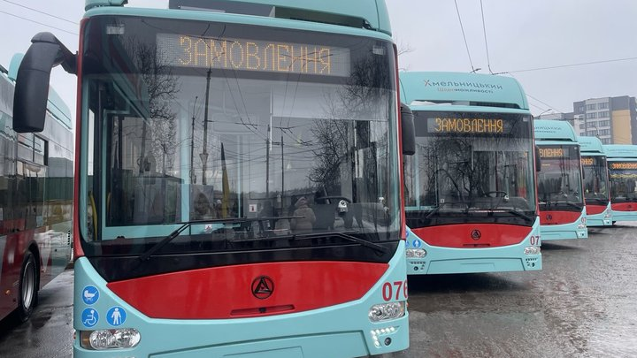 Презентація нових тролейбусів у Хмельницькому