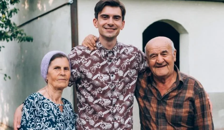 Grandpa Tolia with his family