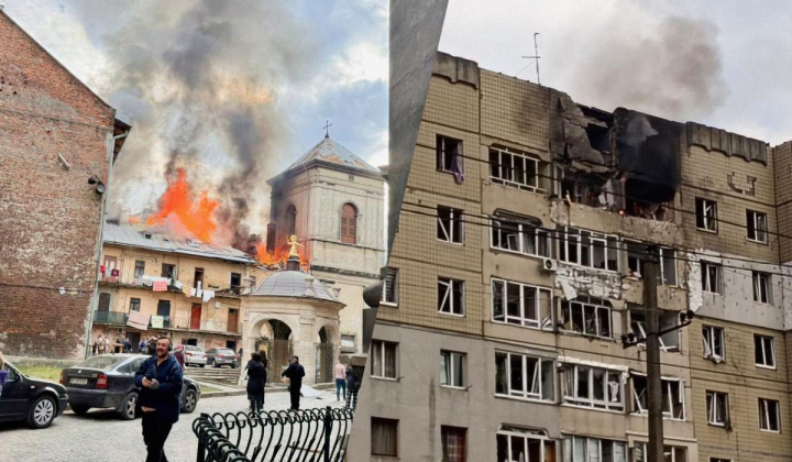 Russian drone attack on Lviv on March 24