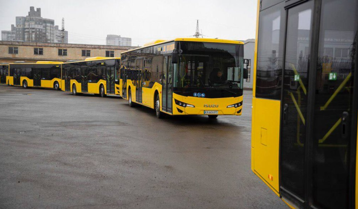 New buses in Kyiv