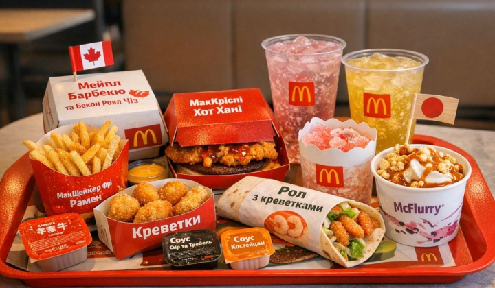 World menu McDonald’s