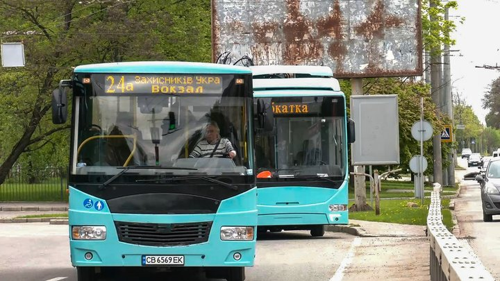 Bus No. 24A in Chernihiv