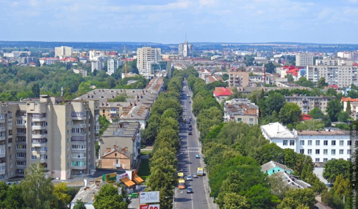 Перекриття проспекту Волі у Луцьку