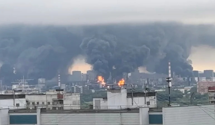 На Московському НПЗ знову виникла пожежа