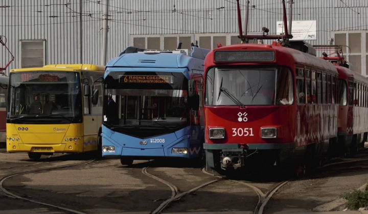 Public transport of Dnipro on June 29