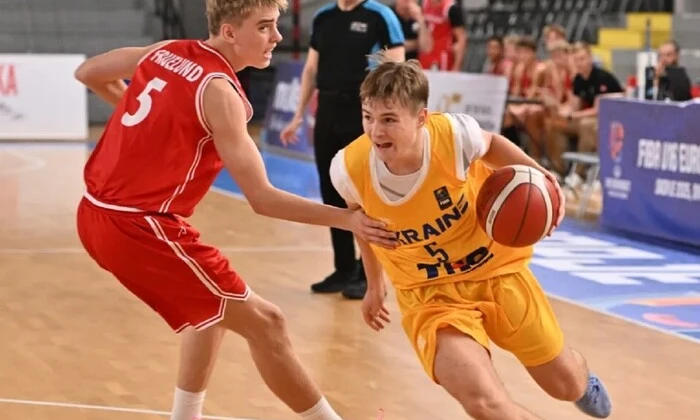 Игра чемпионата Европы по баскетболу U-16