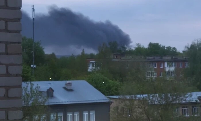 Пожар на складах в Подмосковье