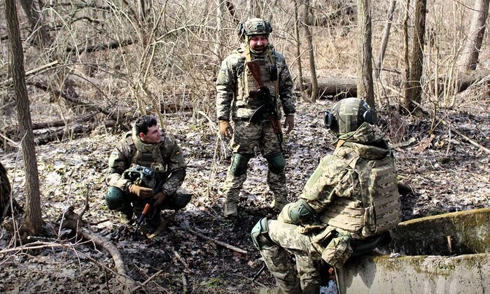 Российский военный на карте Сумщины