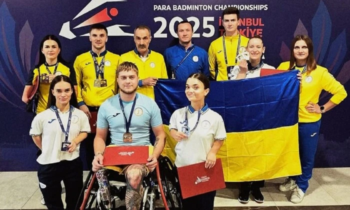 Украинские спортсмены на пьедестале наград