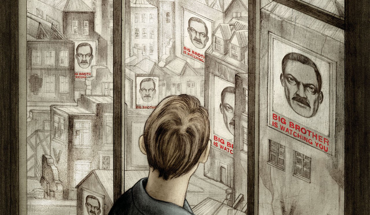 Обложка романа «1984» Орвелл