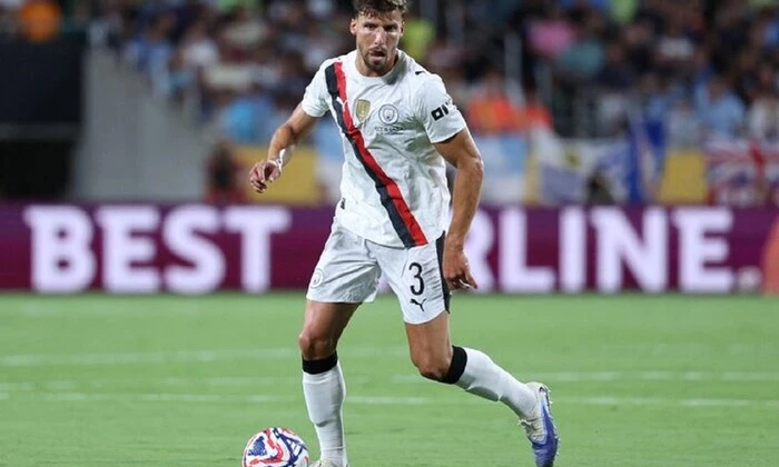 Manchester City player with a Russian tattoo