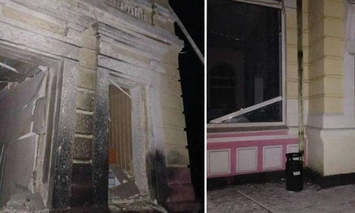 Зруйнований вокзал у П'ятихатках на Дніпропетровщині