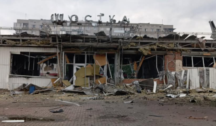 Russian kamikaze drones attack Shostka station
