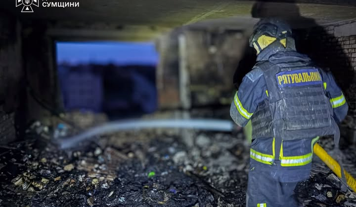 Drone Strikes in Hlukhiv, Sumy Region: Firefighters Rescue Three and Extinguish Multiple Blazes