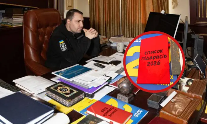 Красная записная книжка со списком под***сов-2026