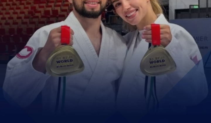 Ukrainian athletes with medals at the world championship