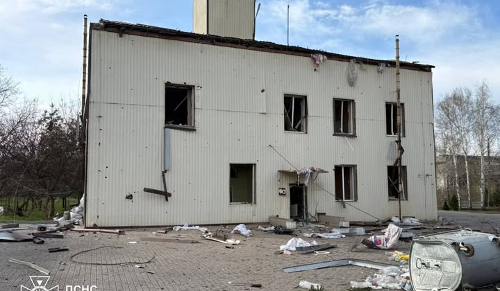 Пожежна частина в Миколаївці після обстрілу