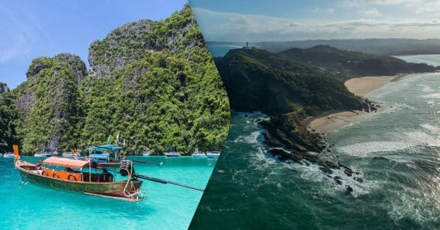 Group of young people traveling to Thailand