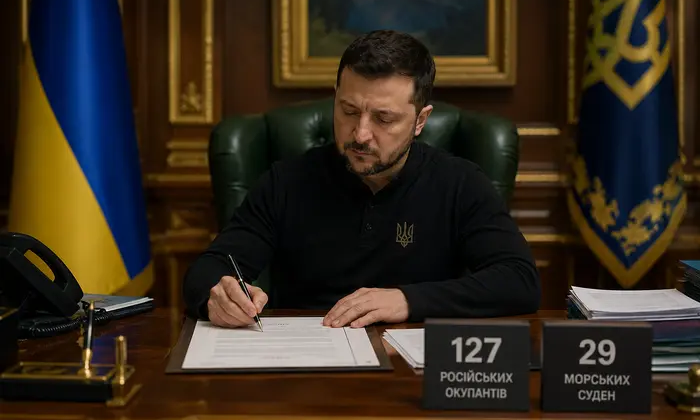 Зеленський ввів санкції проти російських командирів та суден
