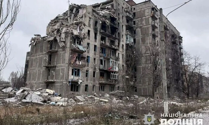 Флаг РФ на Донецке