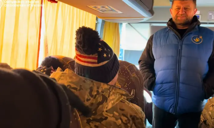 Лубінець показал пленных перед обменом