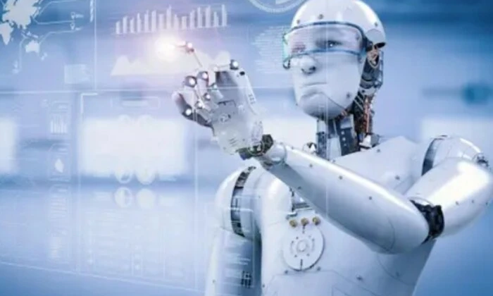 Изображение интеллектуального робота угрожает человечеству