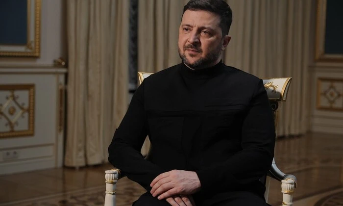 Zelensky at negotiations with Putin