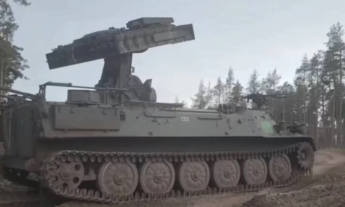 Уничтоженный российский ЗРК «Стрела-10М4» на Луганщине