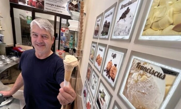 Морозиво на честь померлого Папи Римського