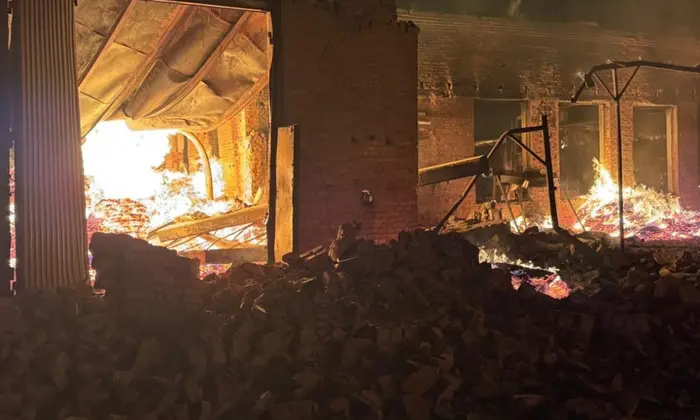 Пострадавшие дома и дети в Ахтырке