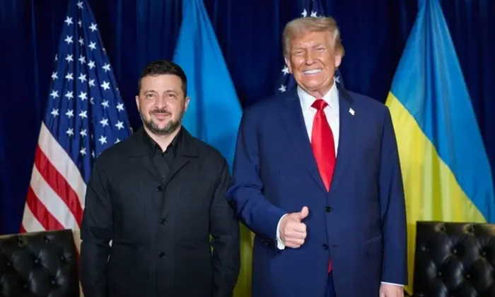 Зеленский и Трамп на встрече