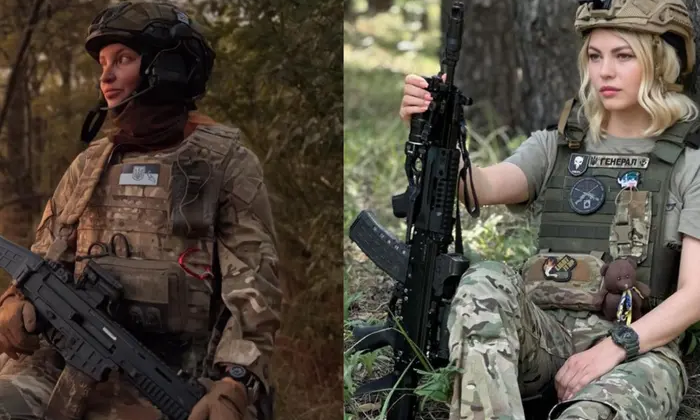 Жінка в українській військовій формі
