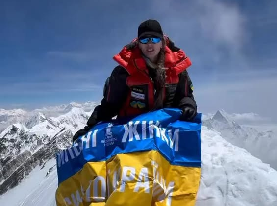 Ірина Галай на вершині Дхаулагірі