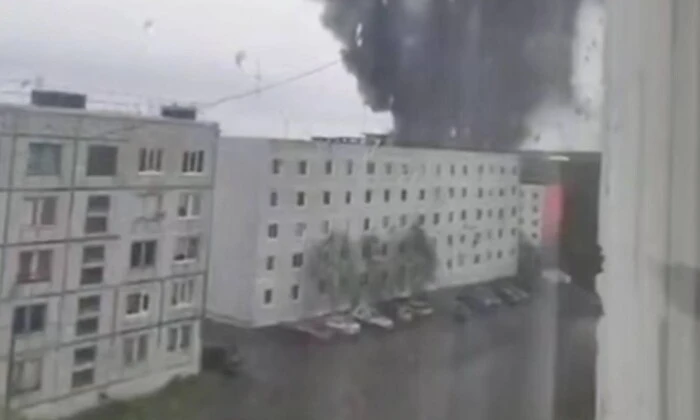 Вибух у Північноморську на обслуговуючому пункті